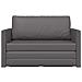 Divano Letto da Pavimento 2 in 1 Grigio 124x71x78 cm Pelle Sintetica - Foto miniatura 6
