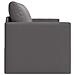 Divano Letto da Pavimento 2 in 1 Grigio 124x71x78 cm Pelle Sintetica - Foto miniatura 7