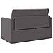 Divano Letto da Pavimento 2 in 1 Grigio 124x71x78 cm Pelle Sintetica - Foto miniatura 8