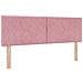 Testiera  Design a Blocchi di Diamante Rosa 160 cm in Velluto - Foto miniatura 1