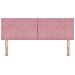 Testiera  Design a Blocchi di Diamante Rosa 160 cm in Velluto - Foto miniatura 4