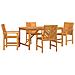 Set da Pranzo da Giardino 4 Pezzi in Legno Massello di Acacia - Foto miniatura 1