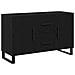 Sideboard  Nero Rovere 100x36x60 cm Legno ingegnerizzato - Foto miniatura 1