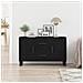 Sideboard  Nero Rovere 100x36x60 cm Legno ingegnerizzato - Foto miniatura 4