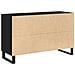 Sideboard  Nero Rovere 100x36x60 cm Legno ingegnerizzato - Foto miniatura 6