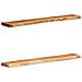 Mensole da Parete 2 pz 100x20x3,5cm in Legno Massello di Acacia - Foto miniatura 1