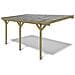 Tettoia Posto Auto Coperto In Legno 3x5.24 M - 15 M2 - Copertura Pvc - Foto miniatura 1