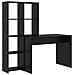 Scrivania Rovere nero 138.5 x 55 x 143 cm Legno multistrato - Foto miniatura 1