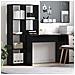 Scrivania Rovere nero 138.5 x 55 x 143 cm Legno multistrato - Foto miniatura 2