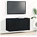 Mobile TV Rovere Nero 80x30x41 cm in Legno Massello - Foto miniatura 2