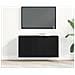 Mobile TV Rovere Nero 80x30x41 cm in Legno Massello - Foto miniatura 3