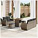 Set Divano da Giardino con cuscino 8 pcs Grigio 80 x 80 x 71 cm - Foto miniatura 2