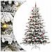 Albero di Natale Artificiale con Rami Pieghevoli Bianco 210 cm - Foto miniatura 1