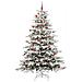 Albero di Natale Artificiale con Rami Pieghevoli Bianco 210 cm - Foto miniatura 2