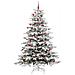 Albero di Natale Artificiale con Rami Pieghevoli Bianco 210 cm - Foto miniatura 3
