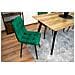 Sedia PYRA in velluto verde scuro, design moderno per soggiorno - Foto miniatura 7
