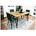 Sedia PYRA in velluto verde scuro, design moderno per soggiorno - Foto miniatura 10