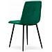 Sedia PYRA in velluto verde scuro, design moderno per soggiorno - Foto miniatura 4