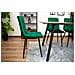 Sedia PYRA in velluto verde scuro, design moderno per soggiorno - Foto miniatura 9