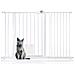 Bettacare Cancelletto Per Animali Con Gattaiola Bloccabile, 126.7cm - 134.3cm, Bianco, Altezza Di 75cm - Foto miniatura 1