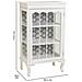 Vetrina In Legno Bianco 60,5x40,5x114,5h - Foto miniatura 4