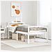 Letto Anziani con Testiera Bianco 75x190cm Legno Massello Pino - Foto miniatura 2
