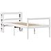Letto Anziani con Testiera Bianco 75x190cm Legno Massello Pino - Foto miniatura 3