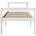 Letto Anziani con Testiera Bianco 75x190cm Legno Massello Pino - Foto miniatura 4