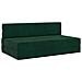 Divano Letto Pieghevole Verde Scuro 152 x 86,5 x 60 cm Tessuto - Foto miniatura 1