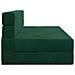 Divano Letto Pieghevole Verde Scuro 152 x 86,5 x 60 cm Tessuto - Foto miniatura 4