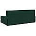 Divano Letto Pieghevole Verde Scuro 152 x 86,5 x 60 cm Tessuto - Foto miniatura 5
