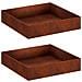 Vaso da giardino 2 pz Ruggine 100 x 100 x 20 cm Acciaio Corten - Foto miniatura 1