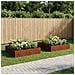 Vaso da giardino 2 pz Ruggine 100 x 100 x 20 cm Acciaio Corten - Foto miniatura 2