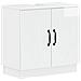Set di armadietti da bagno in 3 pezzi HOORN Bianco Lucido - Foto miniatura 2