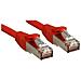 Cavo di Rete Patch Cat. 6 SSTP - S / FTP PIMF privo di alogeni, rosso, 0,5m - Foto miniatura 2