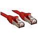 Cavo di Rete Patch Cat. 6 SSTP - S / FTP PIMF privo di alogeni, rosso, 0,5m - Foto miniatura 3