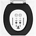 Sedile Wc Leatherlook In Mdf Nero 252540746 - Foto miniatura 6