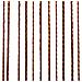 2 Pz Tende A Fili 140x250 Cm Marroni - Foto miniatura 3