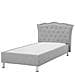 Letto Singolo Moderno In Tessuto Grigio 90x200cm Metz - Foto miniatura 1