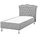 Letto Singolo Moderno In Tessuto Grigio 90x200cm Metz - Foto miniatura 24