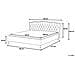 Letto Singolo Moderno In Tessuto Grigio 90x200cm Metz - Foto miniatura 14