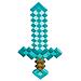 Minecraft Plastic Replica Diamond Sword - Foto miniatura 1