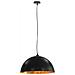 Lampadari 2 pz Nero e Oro Semi-Sferici 50 cm E27 - Foto miniatura 4