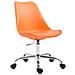Sedia Ufficio Toulouse in Similpelle e Polipropilene - Sedia Scrivania Girevole Regolabile - Sedia Studio in Metallo, Carico Max 136kg - Sedia Lavoro con Ruote Arancione - Foto miniatura 1