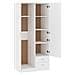 Armadio Bianco 80x52x180 cm in Legno Multistrato - Foto miniatura 5