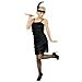 Costume Nero Charleston Per Donna - Taglia: L - Foto miniatura 1