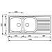 Lavello Siros 010447dcssx 116x50 Inox - Foto miniatura 2