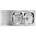 Lavello Siros 010447dcssx 116x50 Inox - Foto miniatura 1