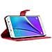 Custodia Compatibile Con Samsung Galaxy Note 5 In Rosso Carminio - Coperchio Protettiva Con Chiusura Magnetica, Funzione Stand E Tasca Per Le Carte - Foto miniatura 3