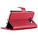 Custodia Compatibile Con Samsung Galaxy Note 5 In Rosso Carminio - Coperchio Protettiva Con Chiusura Magnetica, Funzione Stand E Tasca Per Le Carte - Foto miniatura 4